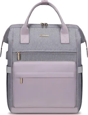 LOVEVOOK Laptop Backpack for Women,15.6 Inch Work Teacher Nurse Bag,Business Computer Backpack Purse with USB Port,Stylish Casual Daypack for Travel