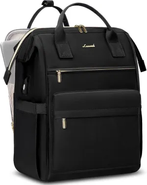 LOVEVOOK Laptop Backpack Purse for Women Waterproof Teacher Nurse Bag with USB Port, 15.6 inch Work Backpack with Laptop Compartment, Business Travel Backpack