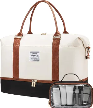LOVEVOOK Travel Bag Weekender Bags for Women, Carry on Overnight with Shoe Compartment,Duffle with Laptop Pocket,Hospital Bag for Labor Delivery,Gym Tote with Toiletry