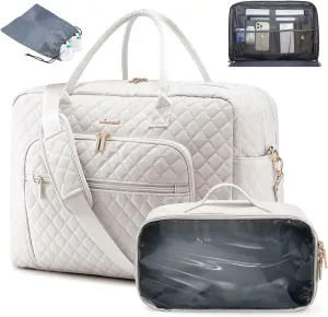 LOVEVOOK Travel Duffle Bag, Weekender Bag for Women with Toiletry Bag Carry on Overnight Bag with Laptop Compartment, Yoga Gym Bag with Wet Pocket Shoe Bag, Hospital Bag for Labor and Delivery