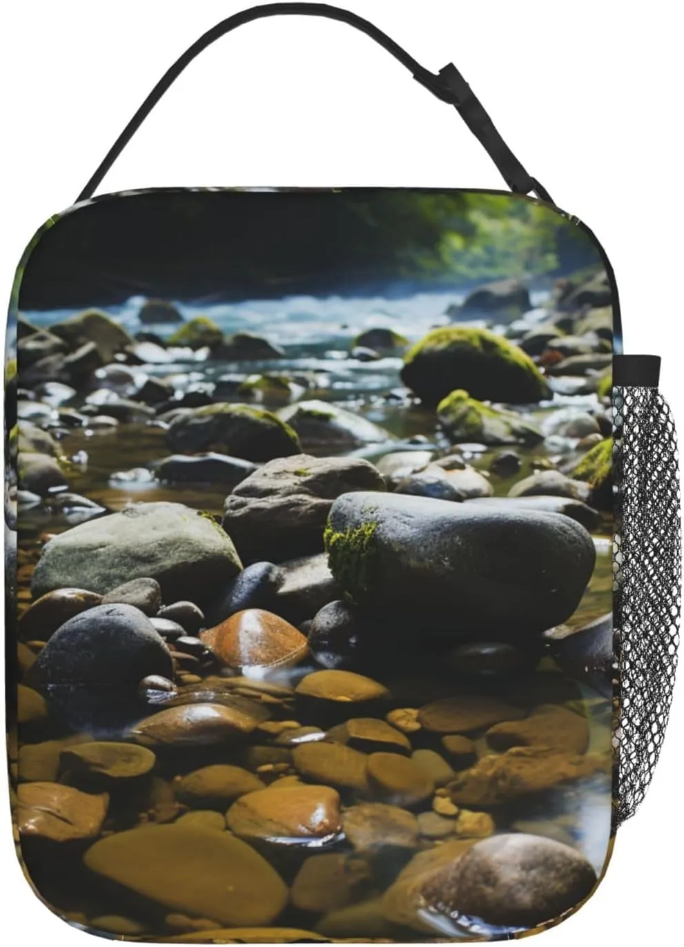 Lunch Bag Lunch Box for Women Men Insulated Lunch bag Stream stones Lunch Tote Bags for Work Office