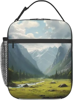 Lunch Bag Lunch Box For Women Men Reusable Insulated Lunch Tote Bag Valley Leakproof Cooler Bag Portable Cooler Lunch Container For Picnic Travel