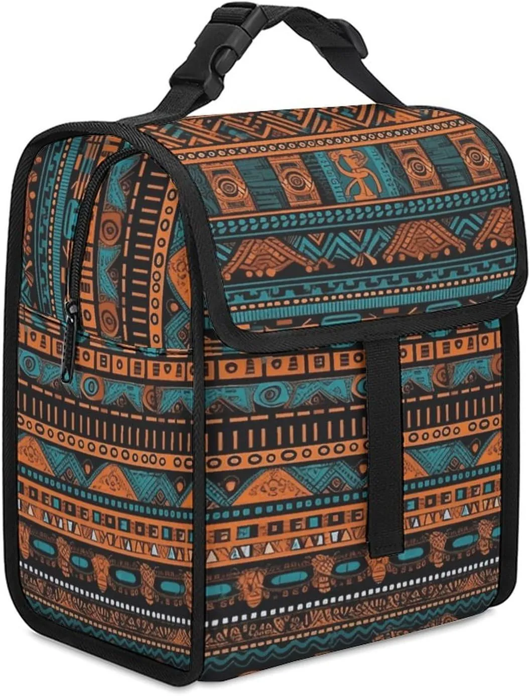 Lunch Bag Portable Lunch Tote, Carving Animal Figures Printed Insulated Lunch Bag for Men Women Food Container Reusable Lunch Box for Work Office Travel Camping Picnic