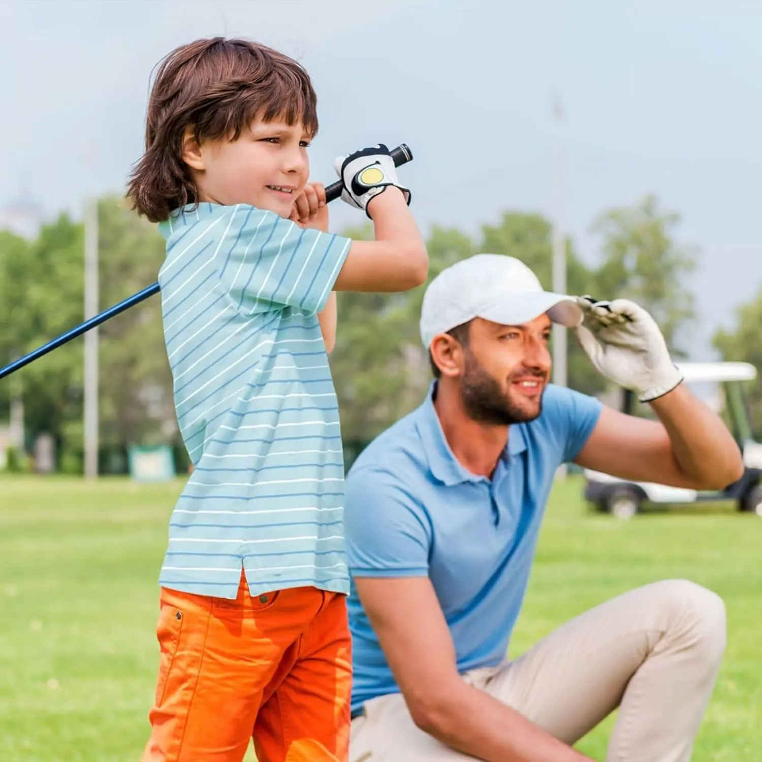 M MAELREG Boys Polo Shirt Short Sleeve Performance Moisture Wicking Dry fit Casual Striped Golf Shirts for Boys