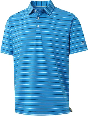 M MAELREG Boys Polo Shirt Short Sleeve Performance Moisture Wicking Dry fit Casual Striped Golf Shirts for Boys