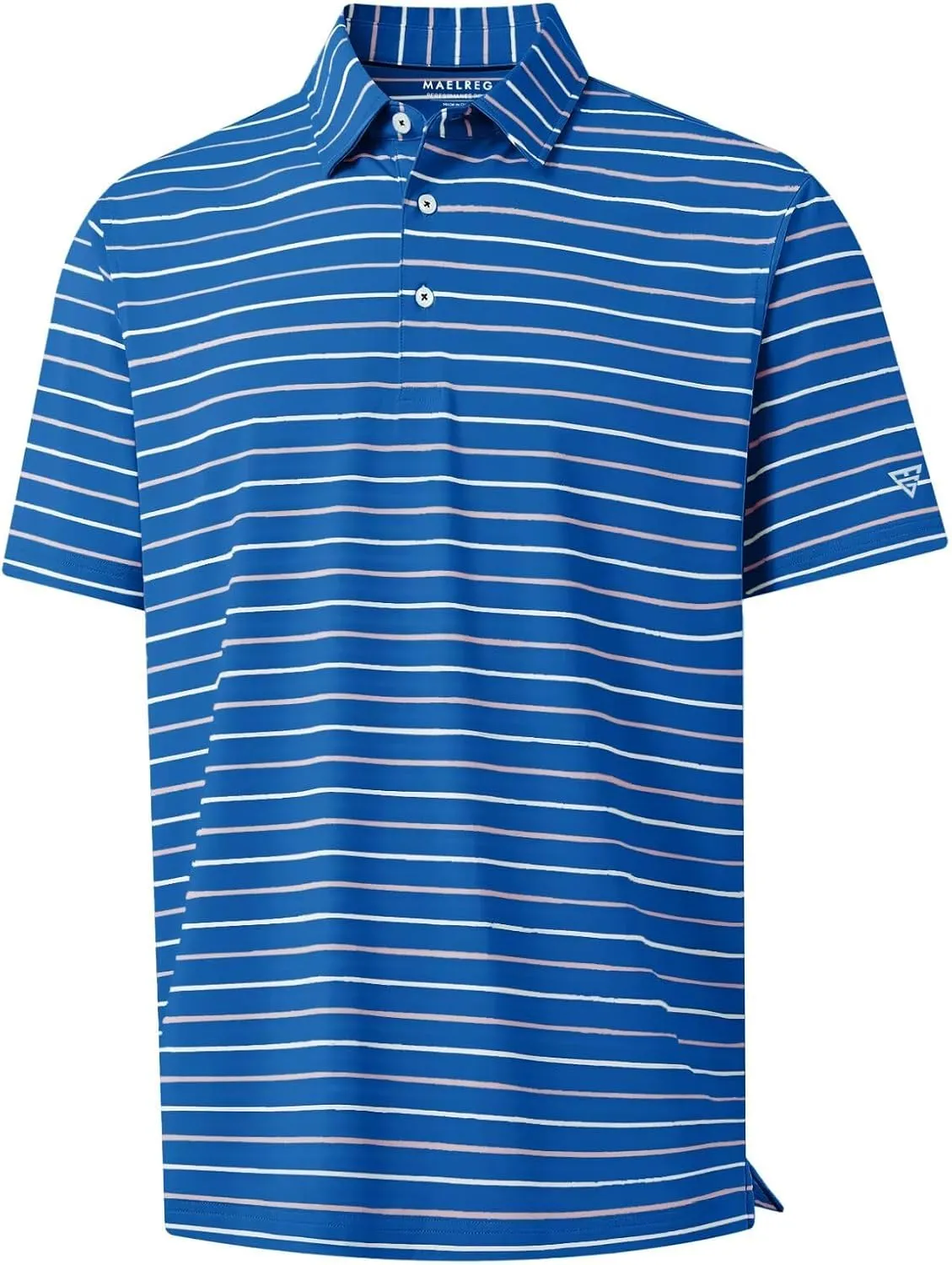 M MAELREG Boys Polo Shirt Short Sleeve Performance Moisture Wicking Dry fit Casual Striped Golf Shirts for Boys