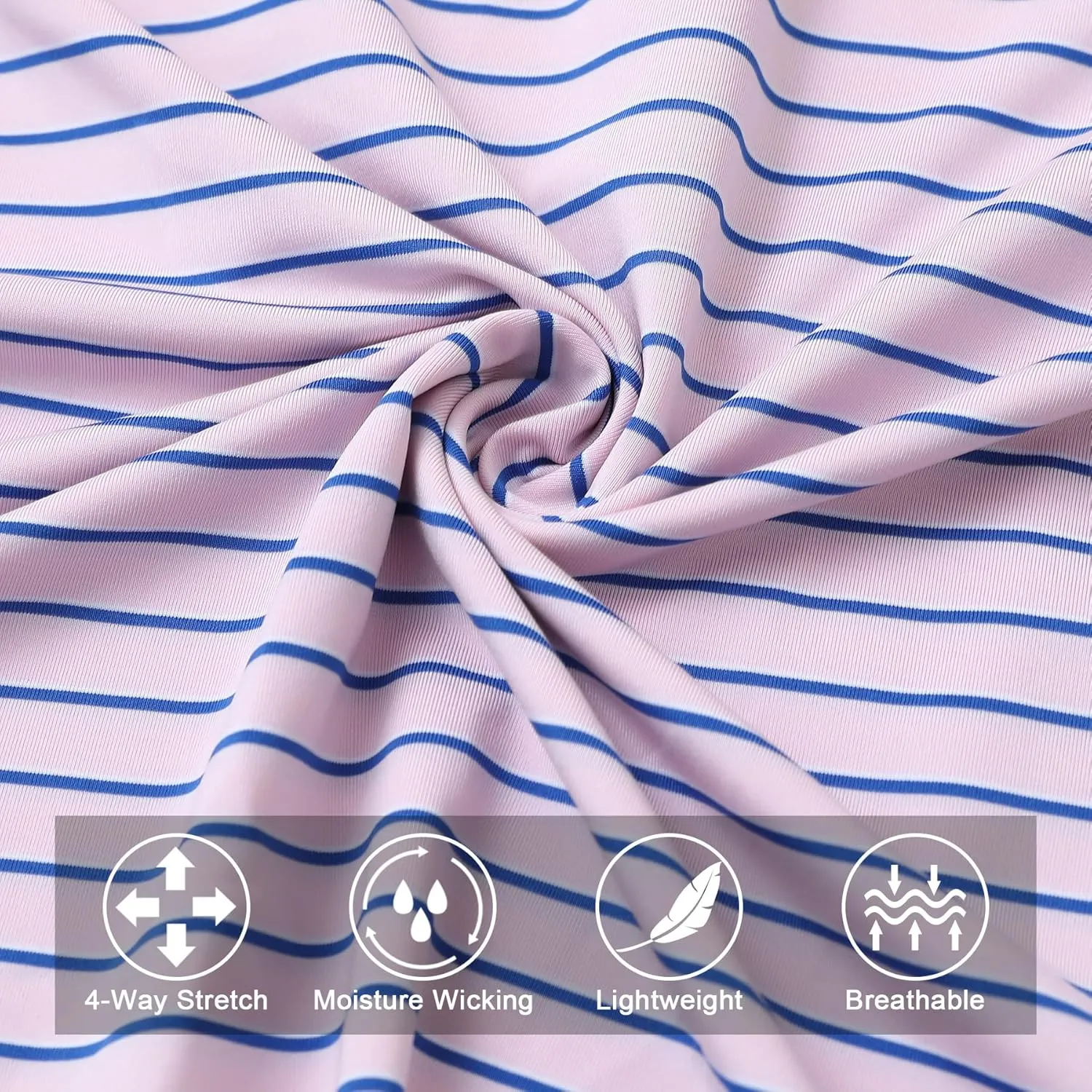 M MAELREG Boys' Polo Shirt Striped Short Sleeve Moisture Wicking Performance Stretch Active Casual Collared Kids Golf Shirt