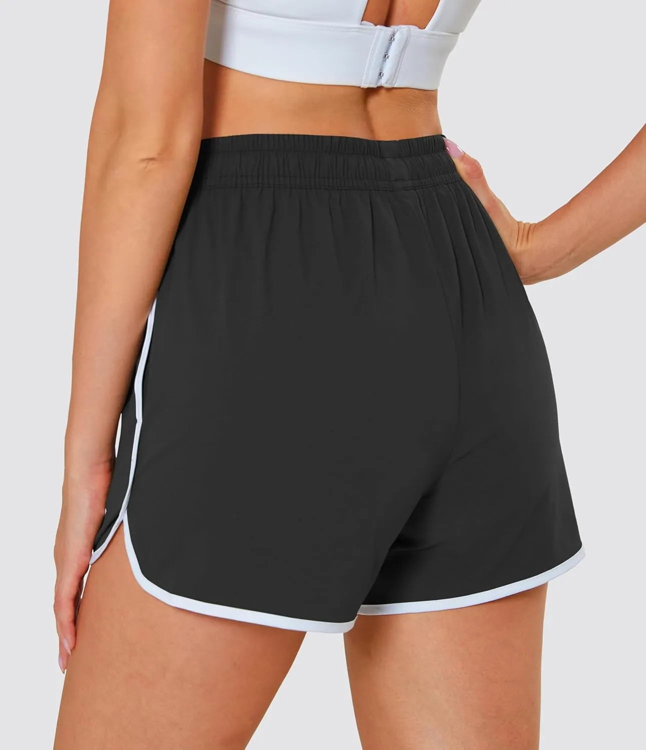 MAGCOMSEN Women's Athletic Shorts with Pockets Quick Dry Lightweight 3.5" Running Gym Workout Shorts Hiking Sport