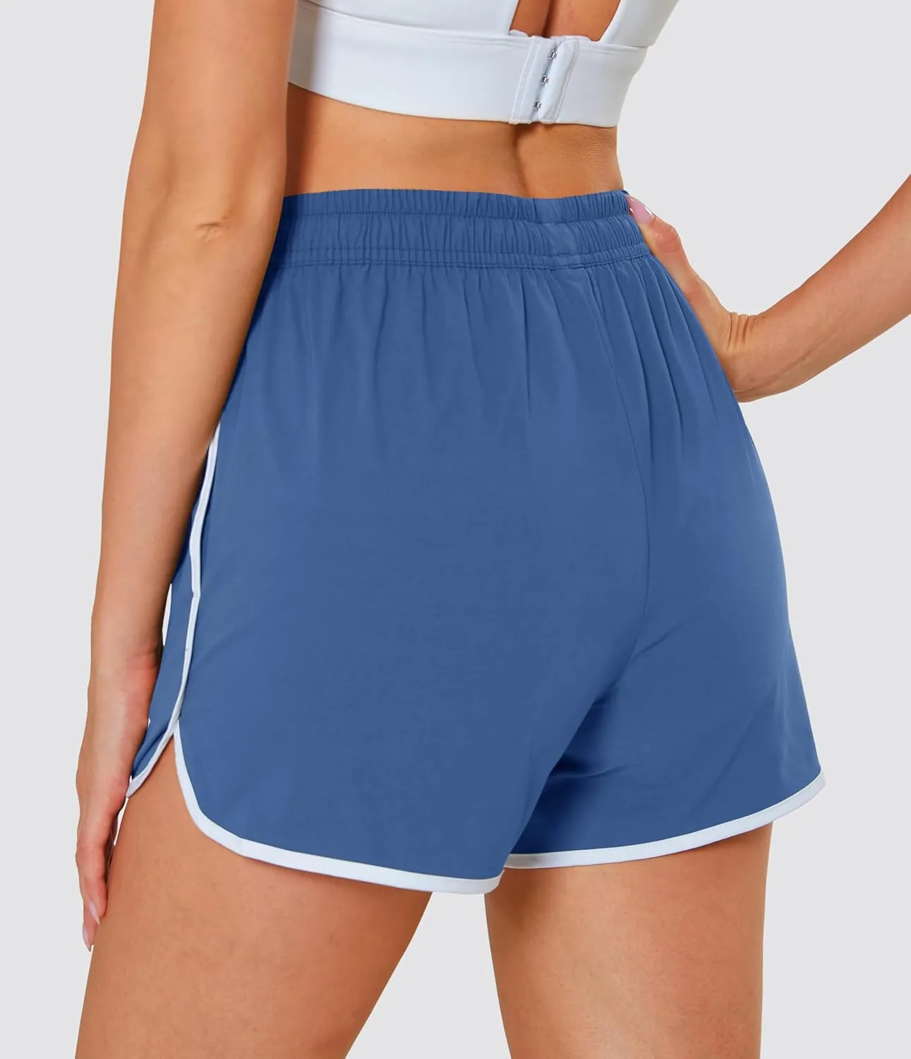 MAGCOMSEN Women's Athletic Shorts with Pockets Quick Dry Lightweight 3.5" Running Gym Workout Shorts Hiking Sport