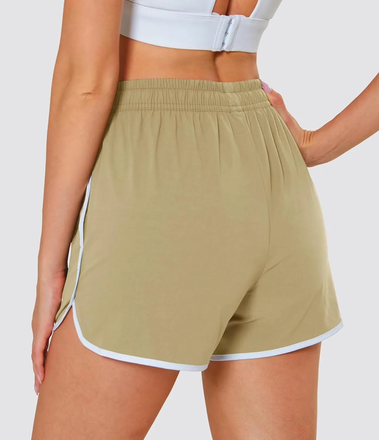 MAGCOMSEN Women's Athletic Shorts with Pockets Quick Dry Lightweight 3.5" Running Gym Workout Shorts Hiking Sport
