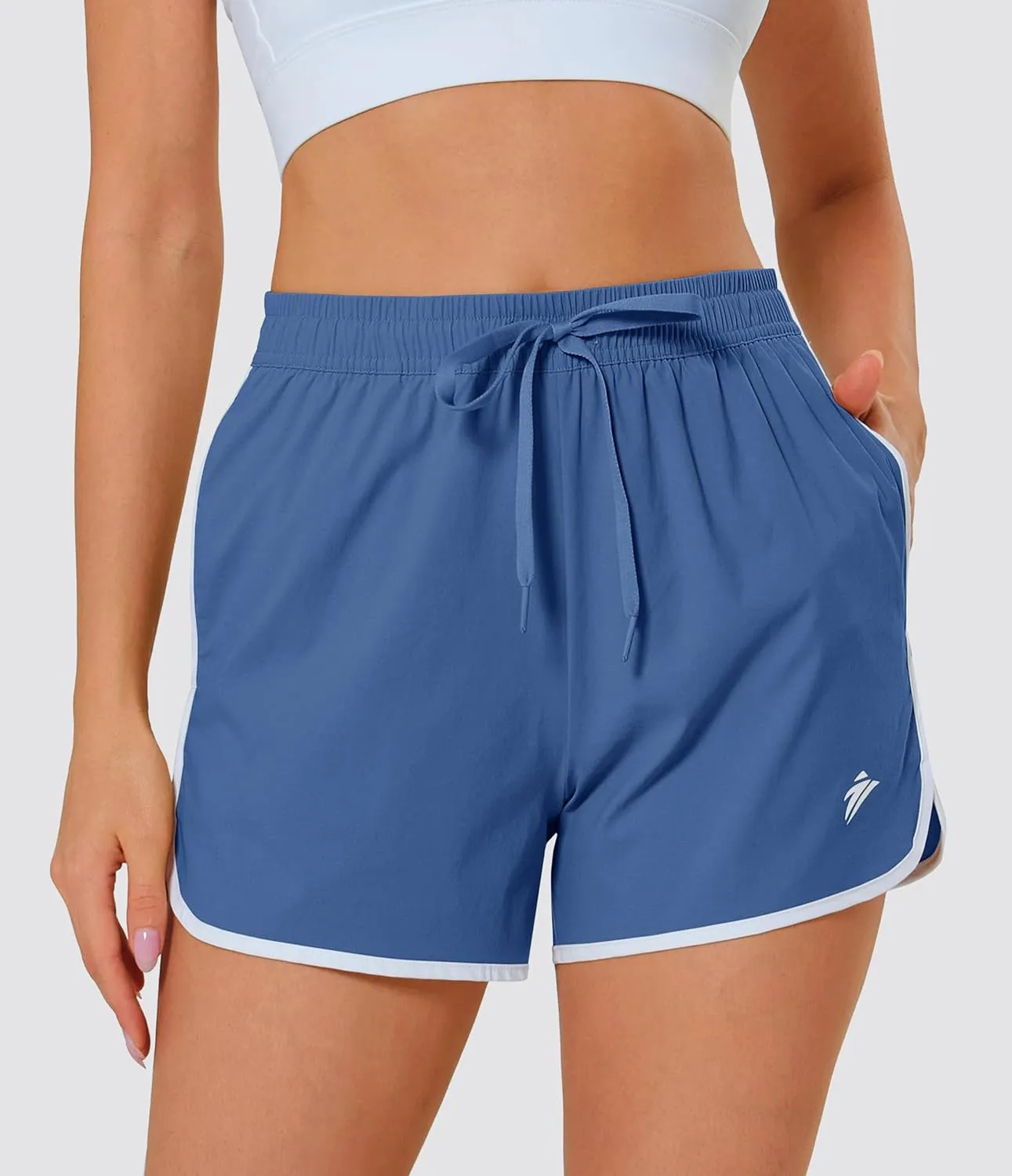 MAGCOMSEN Women's Athletic Shorts with Pockets Quick Dry Lightweight 3.5" Running Gym Workout Shorts Hiking Sport