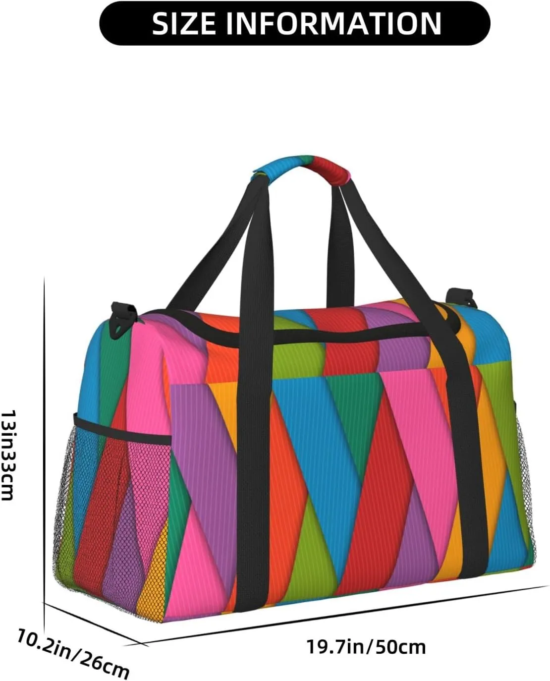 Magenta Fabric Travel Duffel Bag Large Foldable Waterproof Overnight Bag For Beach Swim Bags Pool Sports Gym