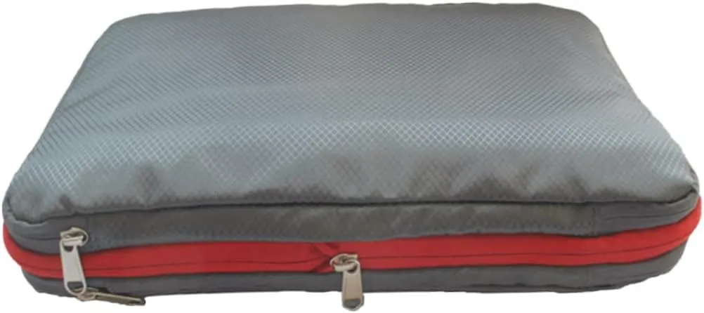 MAGICLULU Double Layer Sealed Storage Bag Travel Clothes Compression Zippered Organizer Large Capacity Bedding Quilt Pouch