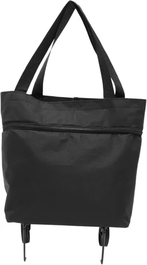 MAGICLULU Large Capacity Grocery Bag with Wheels Foldable Trolley Shopping Bag Reusable Tote for Travel and Shopping