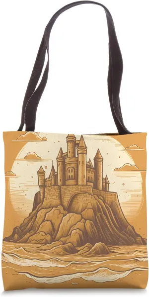 Majestic, Castle, Sand, Beach, Sandcastle, Ocean, Shoreline Tote Bag