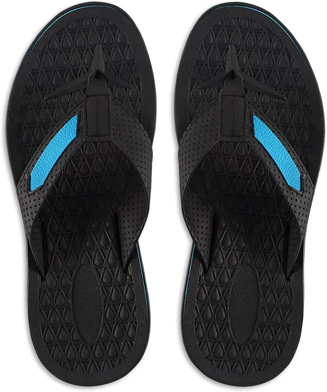 MALIDA Mens Flip Flops Non-Slip Bathroom Shower Shoes Cushion foam Indoor and Outdoor Thong Sandals