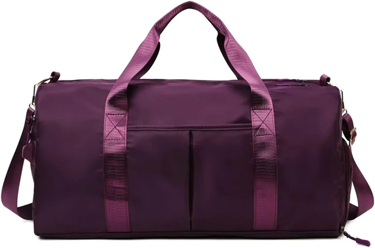 Man Multi-functional Dry-wet Separation Movement Water-proof Travel Bag Yoga Bag Large-capacity Travel Bag Suitable For Traveling, Business Trip, Outdoor(Purple)