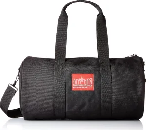 Manhattan Portage Chelsea Drum Bag Hold-All Duffle Bag with Detachable Shoulder Strap External Pockets and Keychain Hook Perfect for Travel, Work and Daily Use (Black, Small)