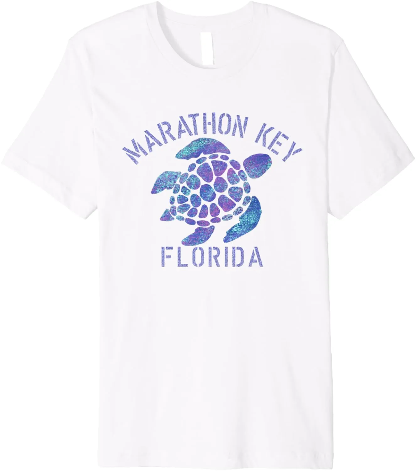 Marathon Key, FL Beach Design / Tribal Turtle Gift Premium T-Shirt