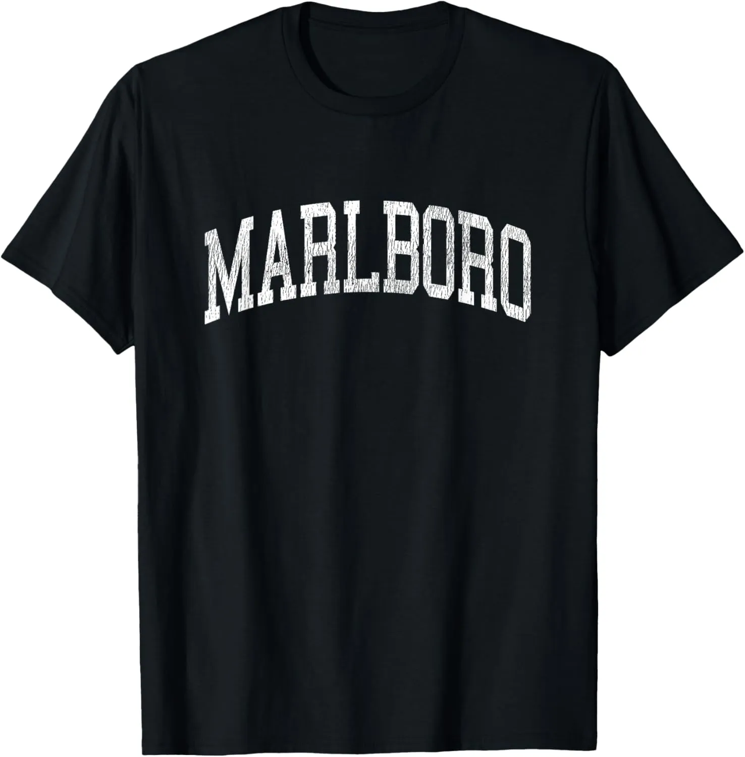 Marlboro New Jersey NJ Vintage Athletic Sports Design T-Shirt
