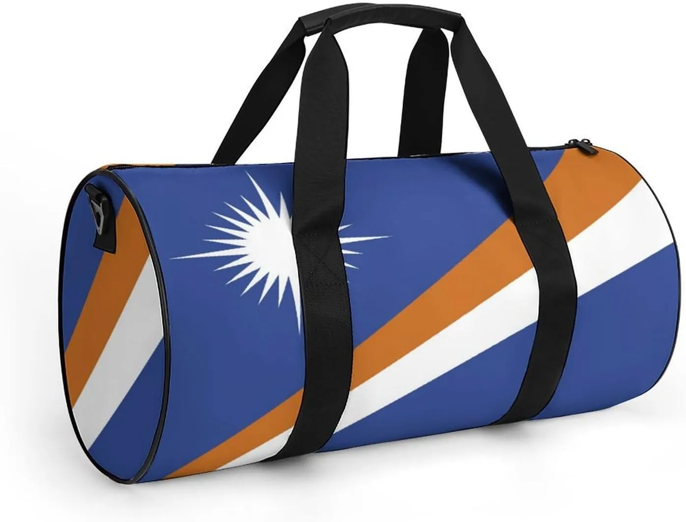 Marshall Lslands Flag Large Gym Duffel Bag Dry Wet Separation for Men Women Travel Workout