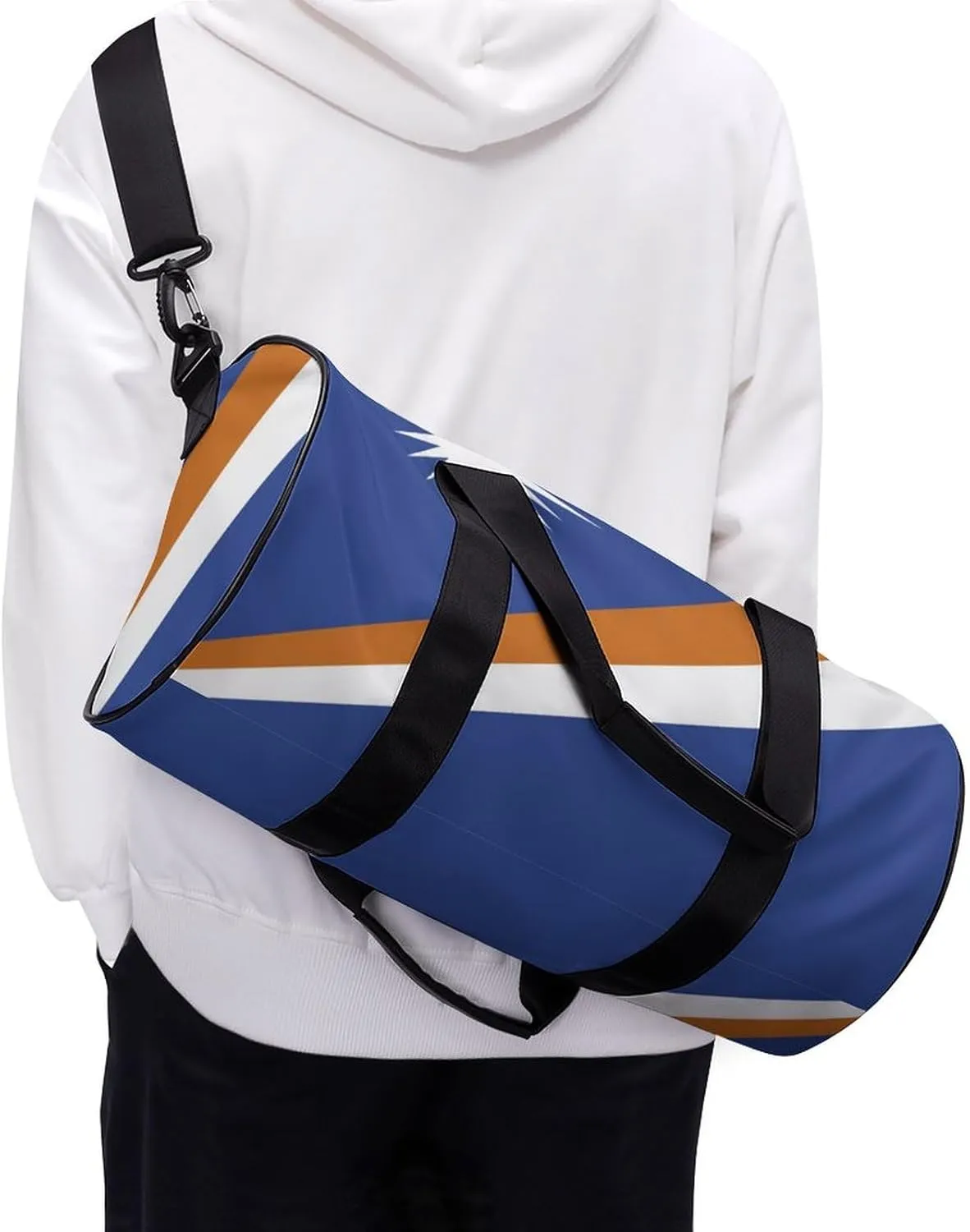 Marshall Lslands Flag Large Gym Duffel Bag Dry Wet Separation for Men Women Travel Workout