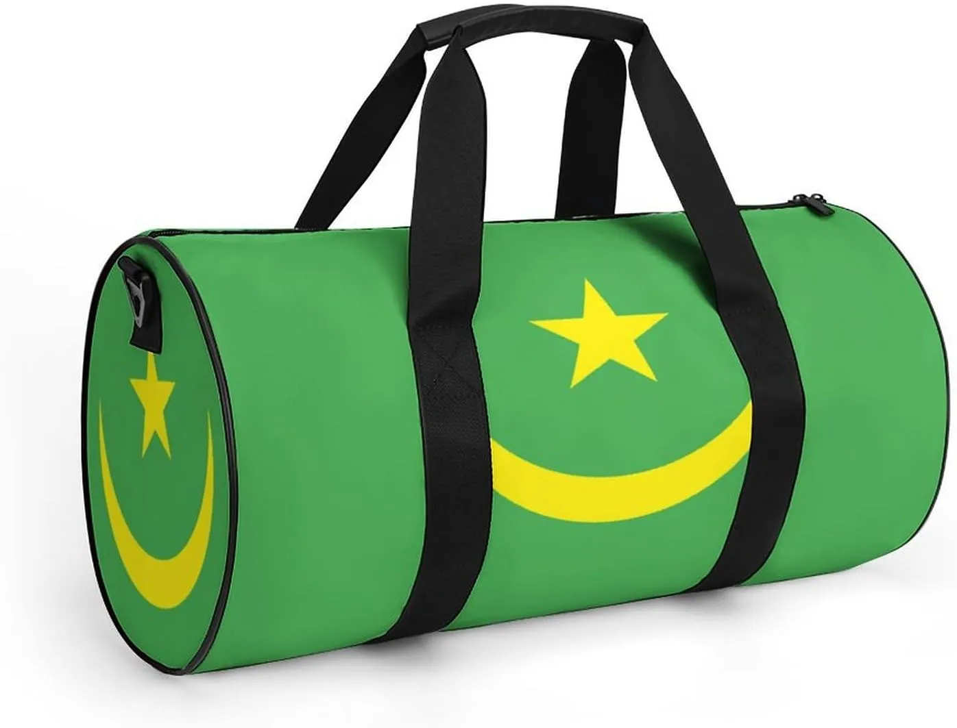 Mauritania Flag Waterproof Sports Gym Bag with Dry Wet Separation for Travel Overnight