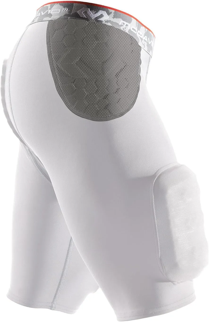 McDavid Hex Integrated 5-Pad Girdle, White/Grey, Medium