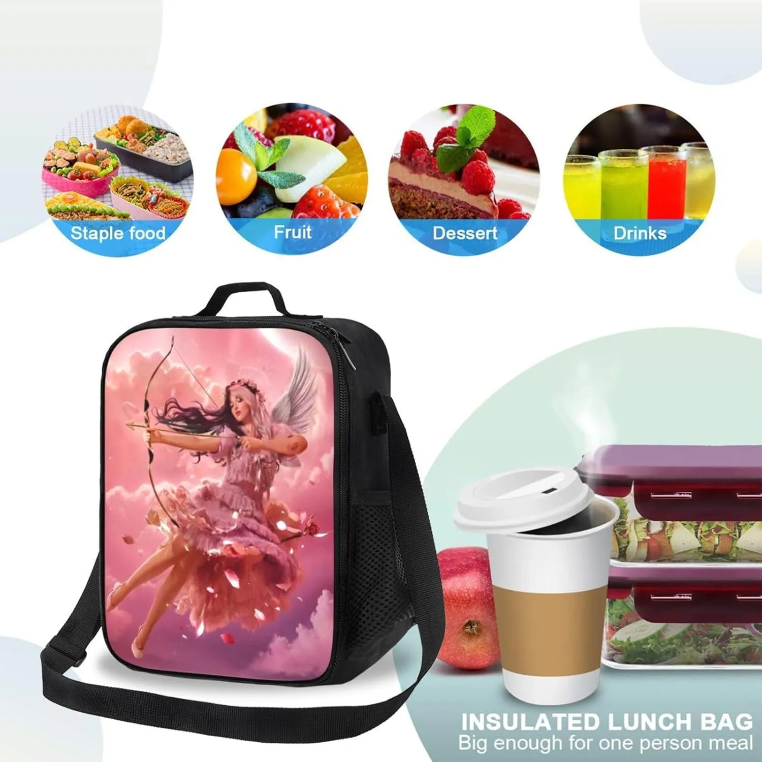 Mela-Nie Martinez Pink Shopping Bag, Suitable For Work, Picnics, And Daily Travel, Can Be Carried On One Shoulder