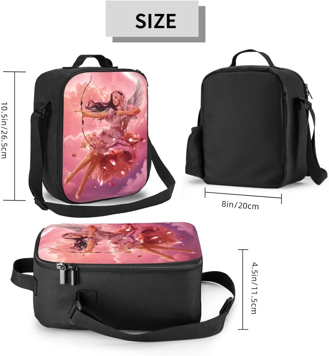 Mela-Nie Martinez Pink Shopping Bag, Suitable For Work, Picnics, And Daily Travel, Can Be Carried On One Shoulder