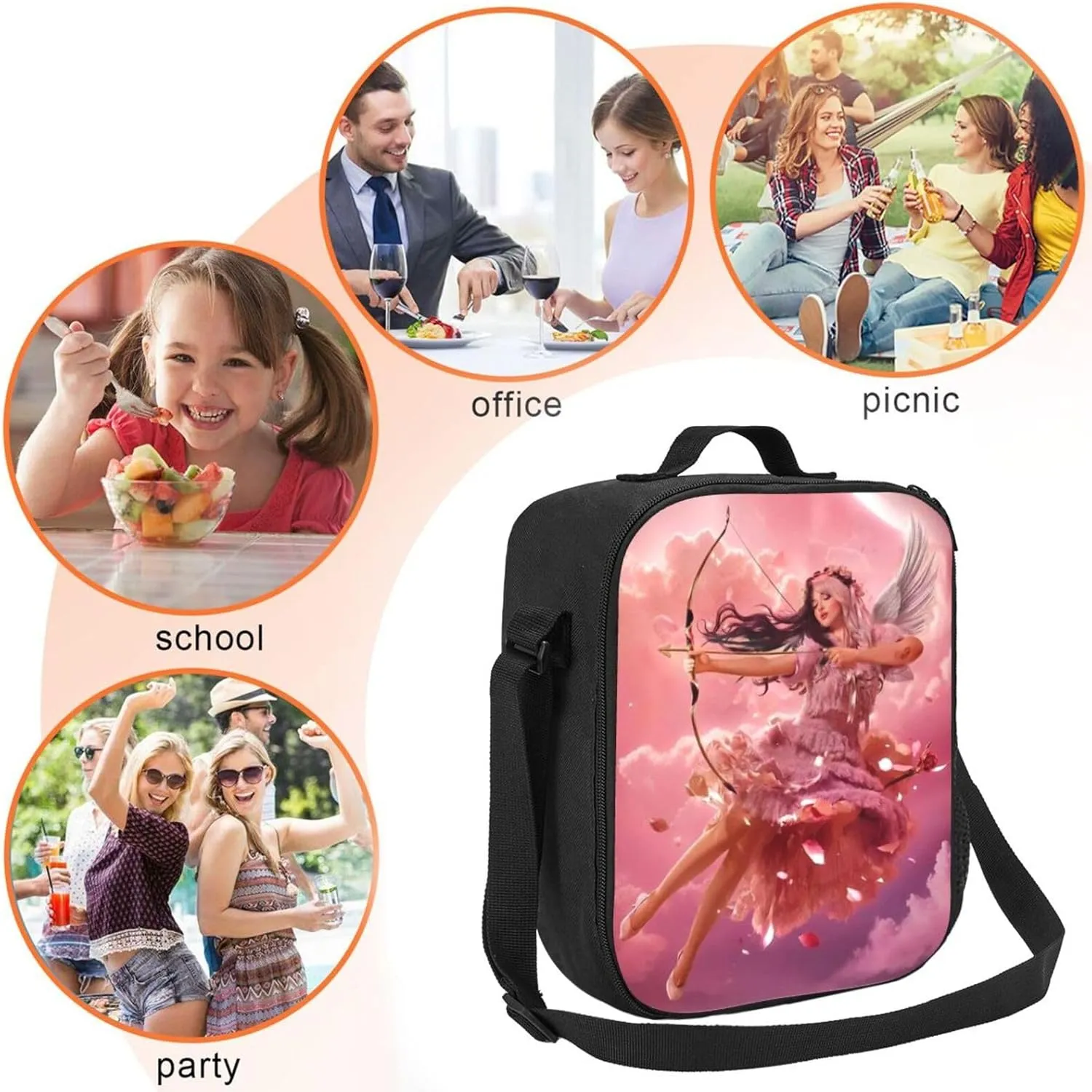 Mela-Nie Martinez Pink Shopping Bag, Suitable For Work, Picnics, And Daily Travel, Can Be Carried On One Shoulder