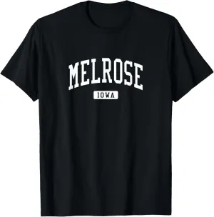 Melrose Iowa IA Vintage Athletic Sports Design T-Shirt