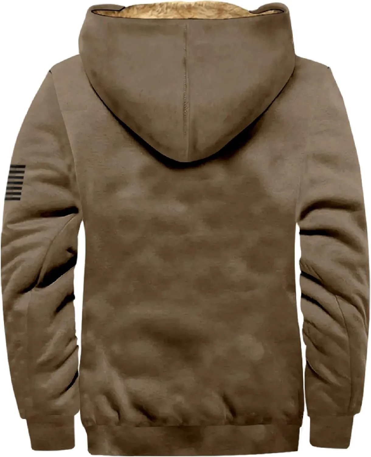 Men's Active Hoodies Jacket 2025 Winter Warm Thick Zip Big and Tall Warm Trucker Pullover with Hooded Coats Outwear