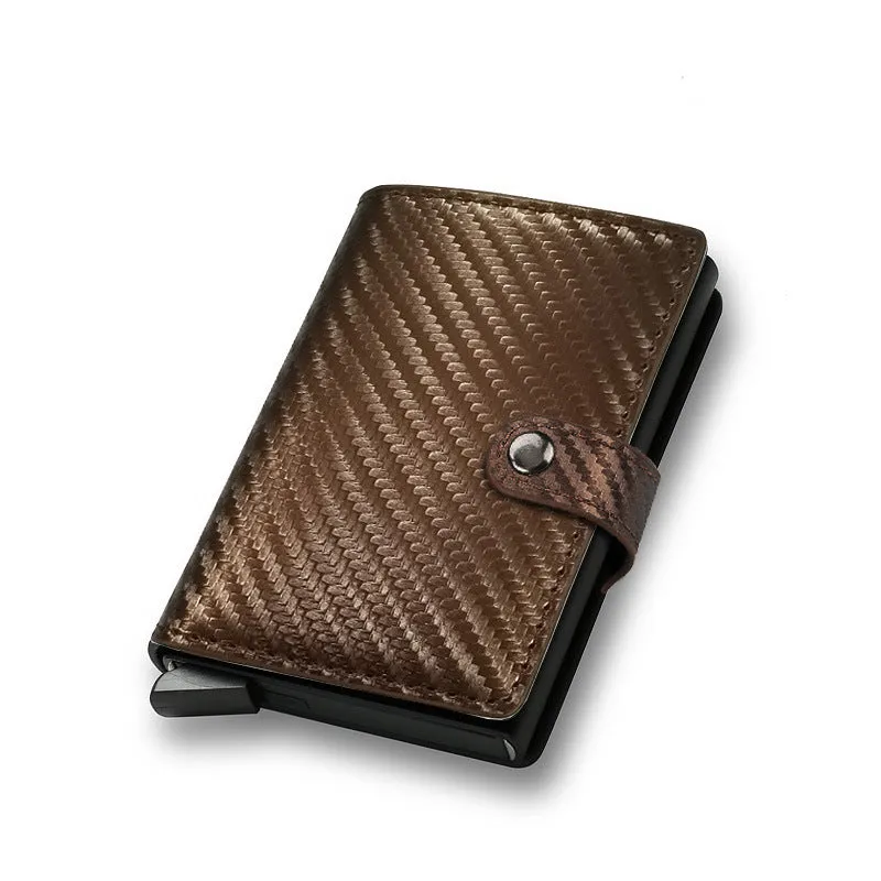 Men's Carbon Fiber Aluminum Alloy Credit Metal Pinball Bags