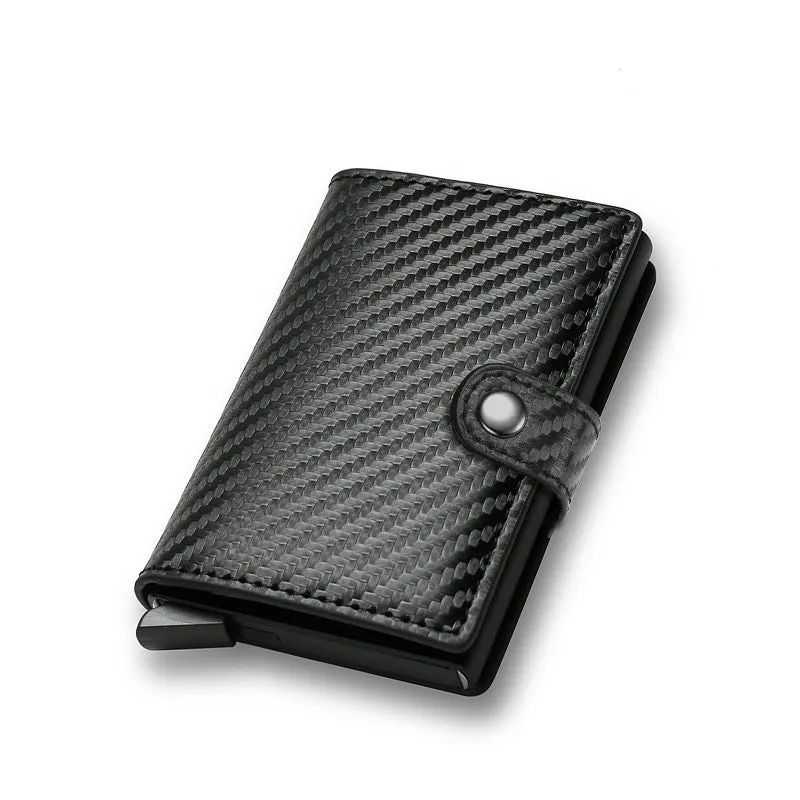 Men's Carbon Fiber Aluminum Alloy Credit Metal Pinball Bags