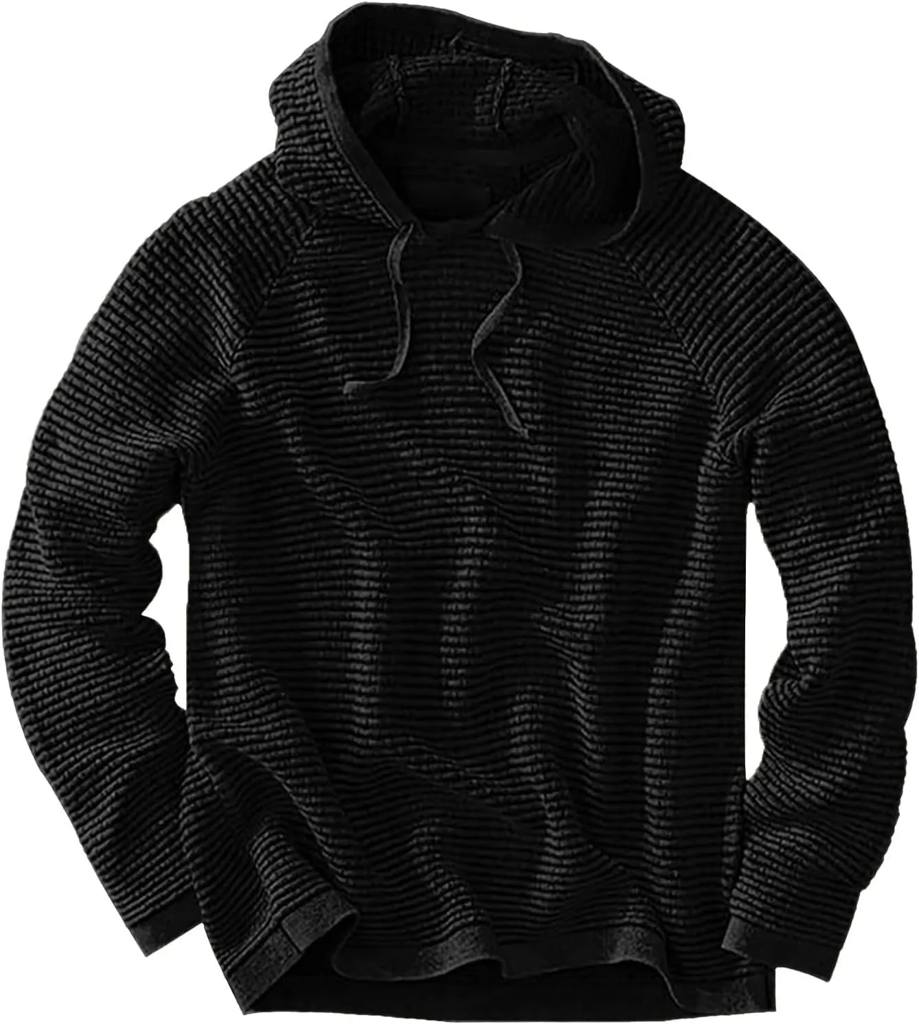 Mens Hoodies Pullover Fashion Loose Plus Size Hooded Pullover Sweater Full Zip Long Sleeve Sweatshirt Full Zip Long