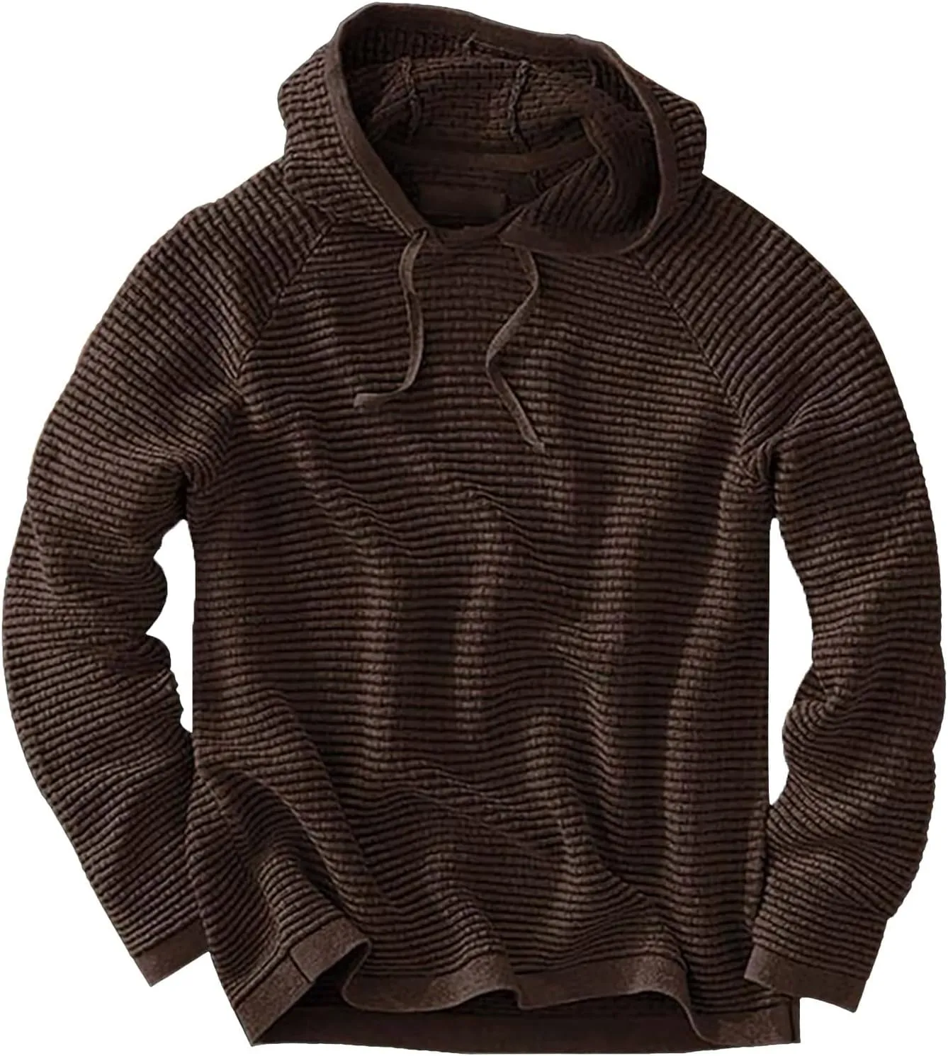 Mens Hoodies Pullover Fashion Loose Plus Size Hooded Pullover Sweater Full Zip Long Sleeve Sweatshirt Full Zip Long