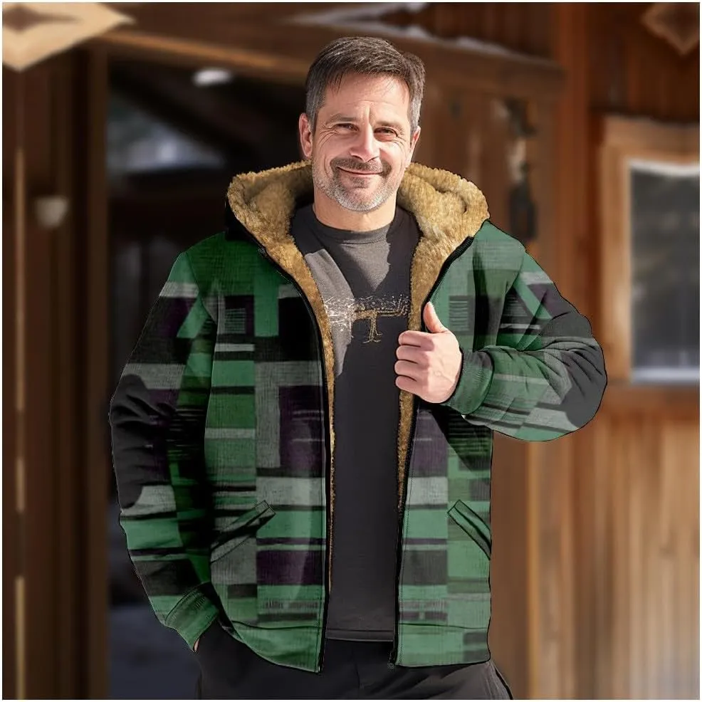 Men's Long Winter Coat Heavyweight Down Jacket Parka Warm Tactical Jackets Casual Zipper Casual Hoodies with Pocket