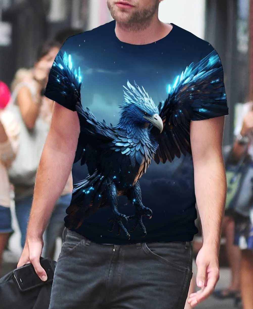 Men's Tees-Soft Fitted Cool Design Graphic T Shirt