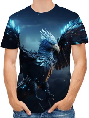 Men's Tees-Soft Fitted Cool Design Graphic T Shirt