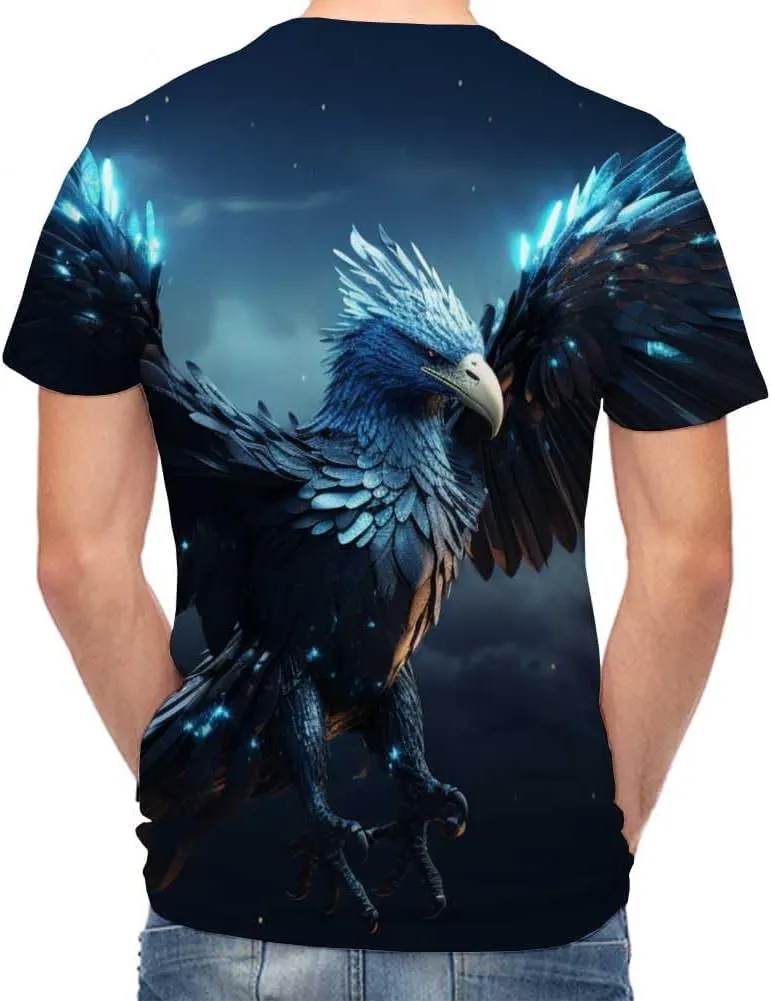 Men's Tees-Soft Fitted Cool Design Graphic T Shirt