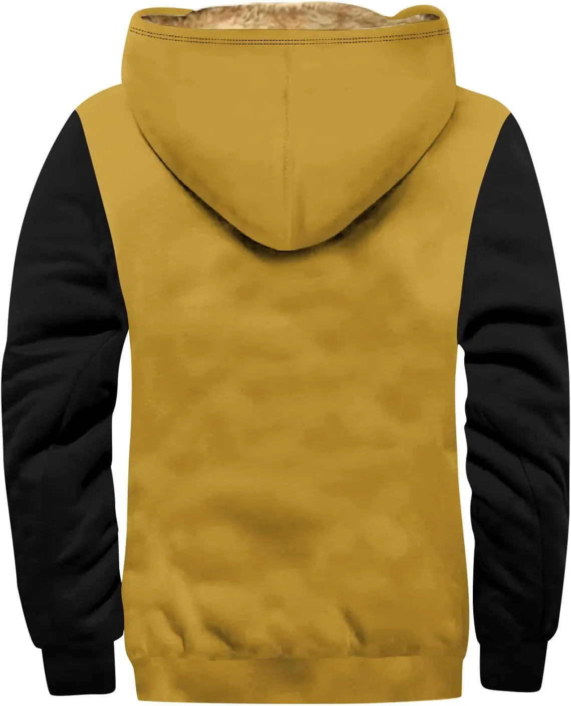 Men's Western Vintage Print Sherpa Fleece Lined Jackets Faux Cozy Outerwear Windproof Varsity Coat with Pocket