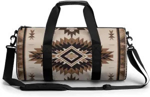 Mens Womens Gym Bag, Native American Print Duffle Bags,travel Gym Duffle Bag,garment Duffle Bag,gym Bag with Shoe Compartment
