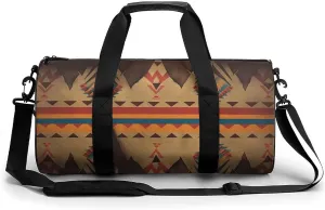 Mens Womens Gym Bag, Native American Print Duffle Bags,travel Gym Duffle Bag,garment Duffle Bag,gym Bag with Shoe Compartment