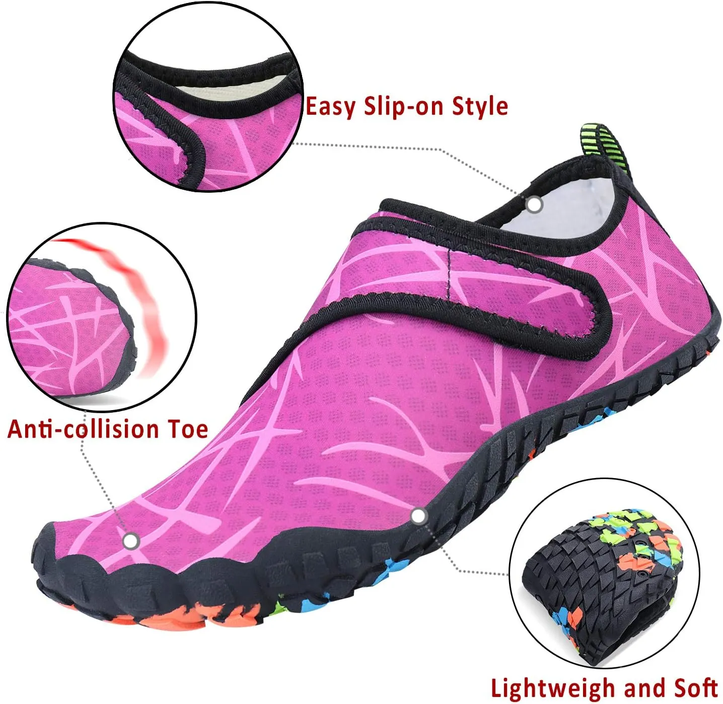 Mens Womens Water Shoes Sports Quick Dry Barefoot Athletic for Swim Diving Surf Aqua Pool Beach Yoga