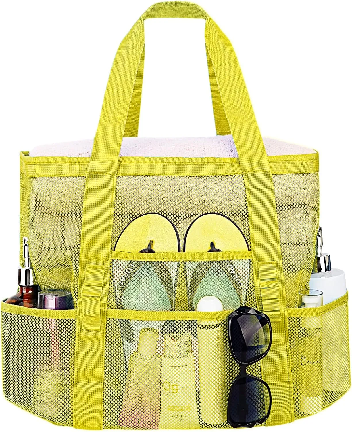 Mesh Beach Bags for Women - Plus Waterproof Sandproof Tote Bag
