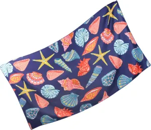 Microfiber Beach Towel: Ultra Soft, Sand-Free & Quick Dry - Ideal Beach Essentials for Vacation, Camping, and Cruise Ships-Sea Shells