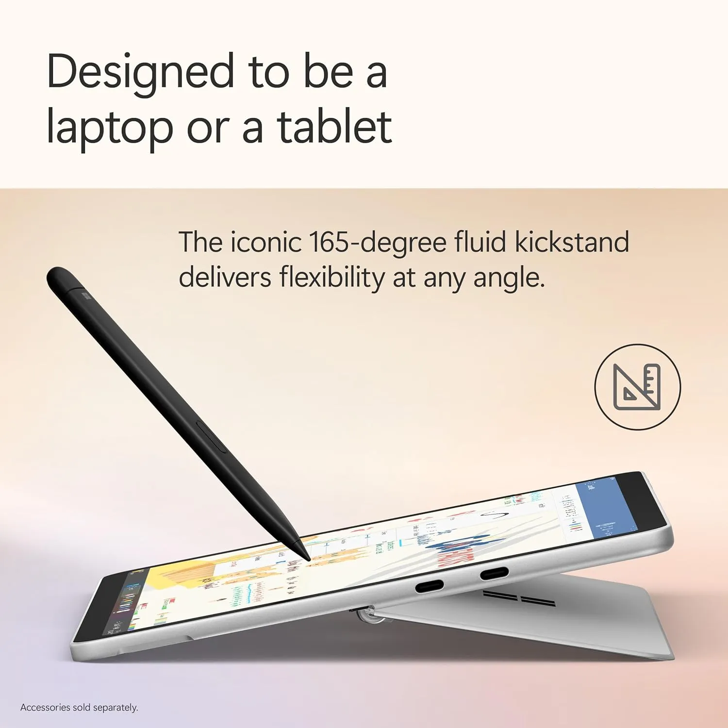 Microsoft Surface Pro 2-in-1 Laptop/Tablet (2025), Windows 11 Copilot  PC, 12" Touchscreen Display, Snapdragon X Plus (8 Core), 16GB RAM, 512GB Storage, Platinum