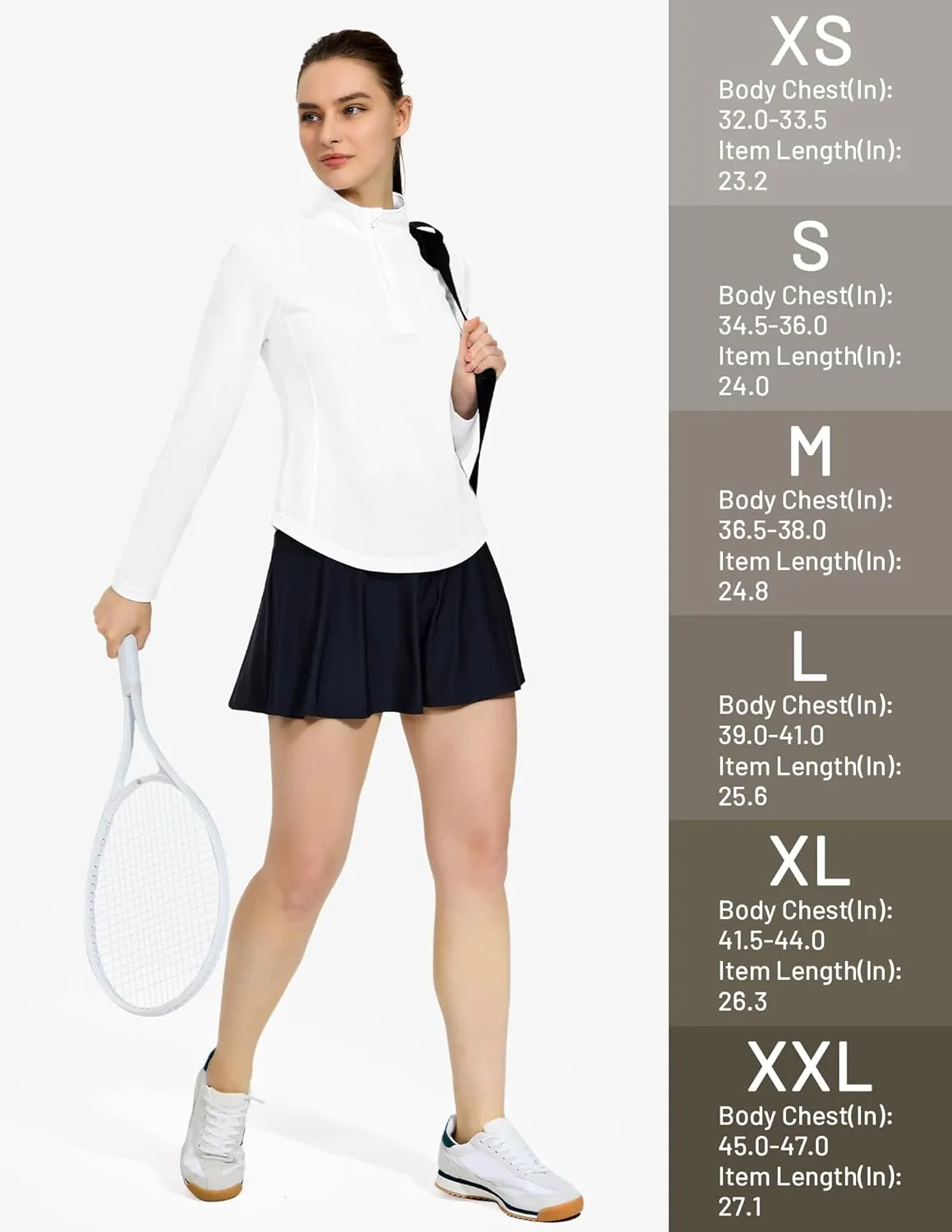 MIER Long Sleeve Workout Shirts for Women Quarter Zip Athletic Pullover Dry Fit Flowy Golf Running UV Sun Shirts,1/4 Zip