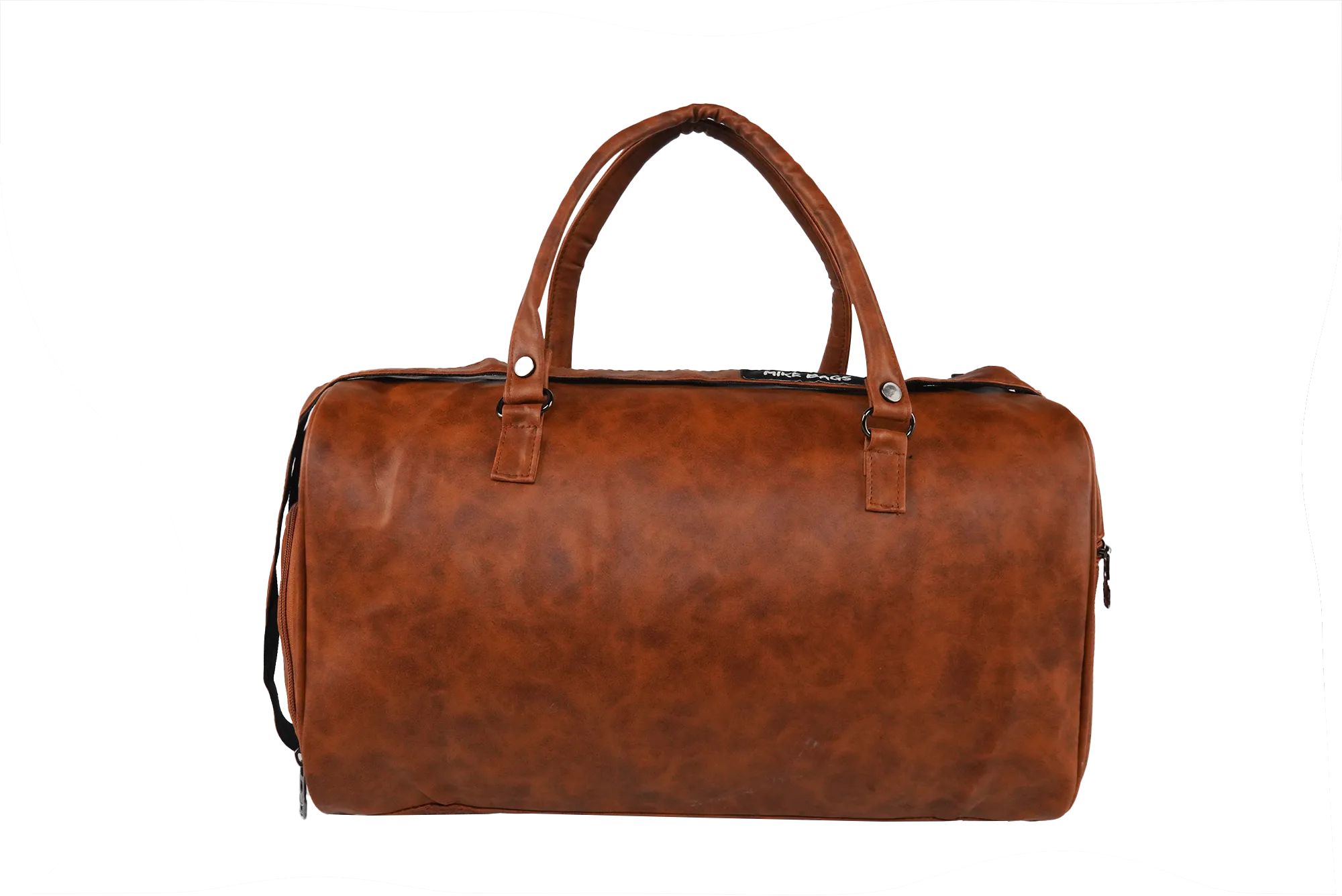 Mike Bags Duffle Bag with Shoe Compartment - Brown